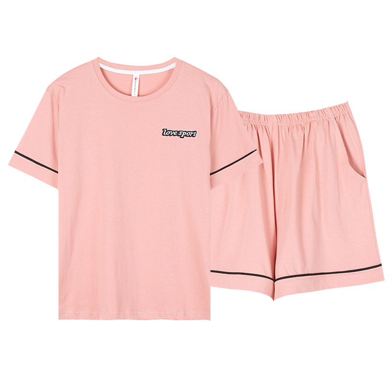 睡衣女夏季纯棉薄款短袖短裤套装2025年新款夏天全棉家居服可外穿