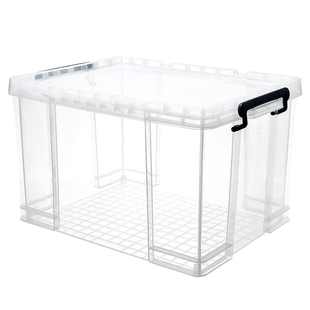 禧天龙大号衣服收纳箱塑料箱子储物箱小号透明衣物整理箱有盖家用