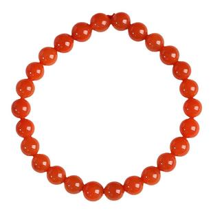 天然四川南红6mm手链 凉山美姑县火焰纹手串 本命年红手绳女 礼物