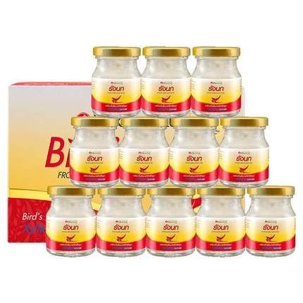 【自营】泰国进口双莲木糖醇即食燕窝 营养品75ml*6*2组正品送礼