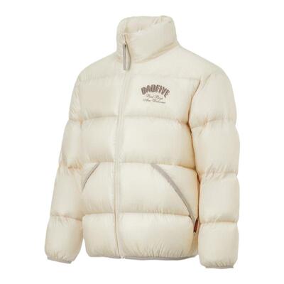 李宁正品男子拼色保暖宽松羽绒服