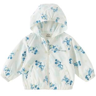 迪士尼IP戴维贝拉儿童防晒衣薄款外套宝宝夏季新款男女童遮阳上衣