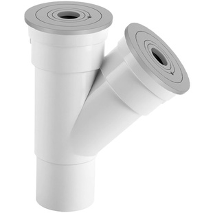 洗衣机下水管三头通50管排水三通接头厨房y型排水管下水道分水器