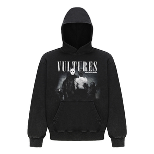 摇滚计划侃爷专辑VULTURES美式连帽卫衣潮男嘻哈高街学生圆领长袖