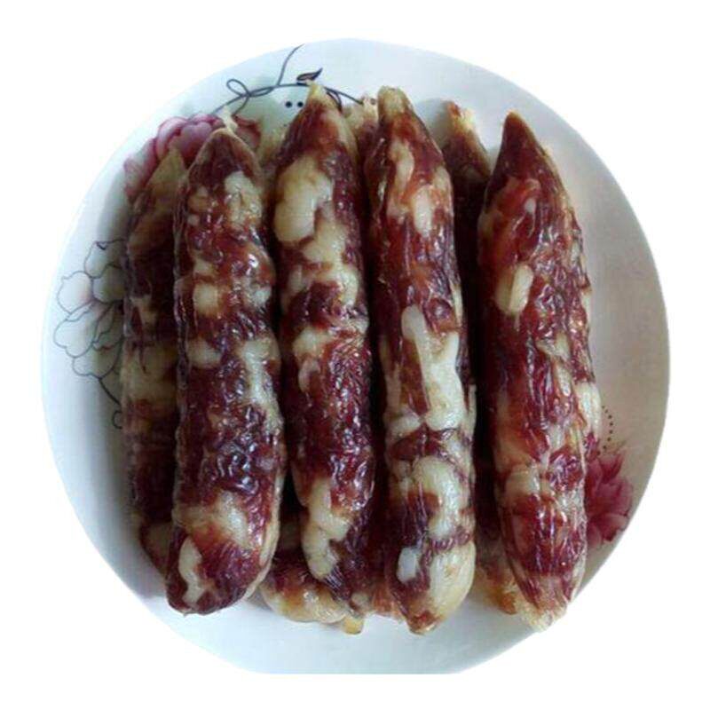 正宗黑毛土猪肉腊肠广式咸香味农家自制纯手工风干广东腊肠从化发