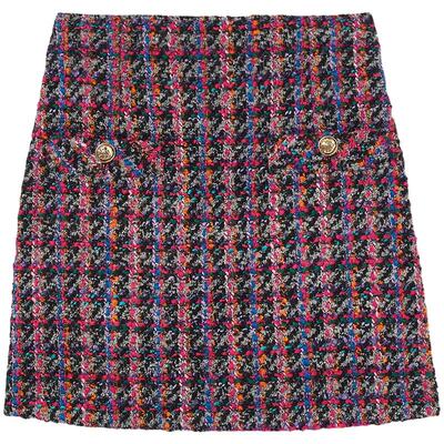 时尚优雅花呢短款半身裙SANDRO