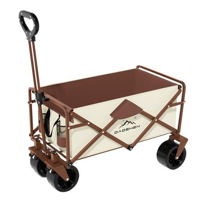 露营车推车户外折叠手推快递车野营儿童可躺野餐营地桌板小拖车