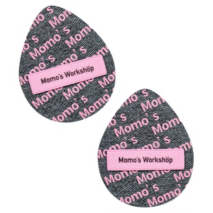 毛吉吉Momo's Workshop丹宁粉扑粉底液专用上妆清透服帖妆效细腻