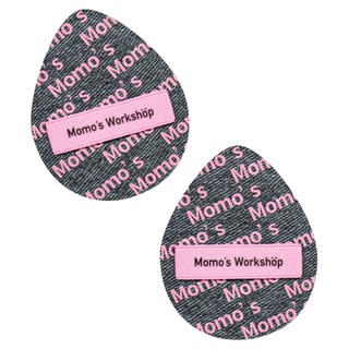 毛吉吉Momo's Workshop丹宁粉扑粉底液专用上妆清透服帖妆效细腻