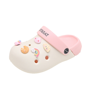 星期六童鞋儿童洞洞鞋萌趣卡通凉拖鞋百搭外穿一脚蹬男女童凉鞋