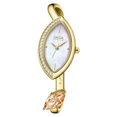 SAGA世家手表女2025新款手镯表四季复古轻奢小众女士腕表七夕礼物