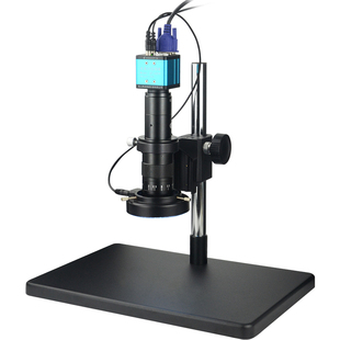高品GP-680V 电子数码工业显微镜带显示屏高清专业 视频显微镜相机CCD 手机维修线路板检测 高倍放大镜10000
