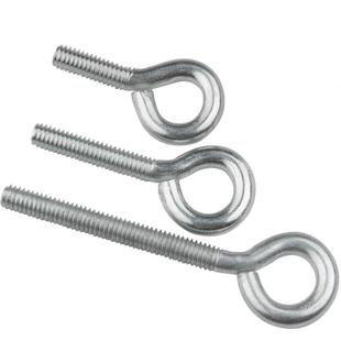 镀锌羊眼螺丝钉 吊环螺栓带圈挂钩螺钉圆环羊眼圈螺丝 闭口羊眼钉