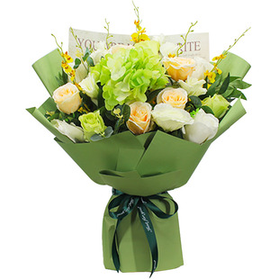 绣球仿真花束成品手捧花永生颁奖舞台献花交车假花拍照教师节绢花