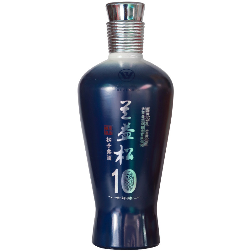 云南特产酒 兰益松高端礼品年份酒 10 年陈酿 53度 500ml松子露酒