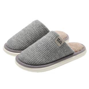 回力棉拖鞋男款秋冬季室内家居2025新款保暖毛绒防滑防臭软底棉拖