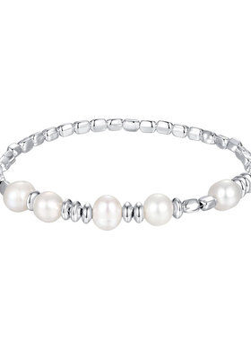 淡水珍珠碎银子手串纯银轻奢手链