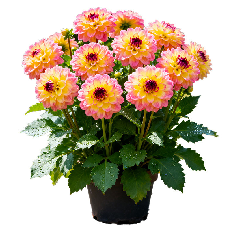 【重瓣】大丽花盆栽带花苞耐寒庭院阳台四季观花耐养植物好养易活