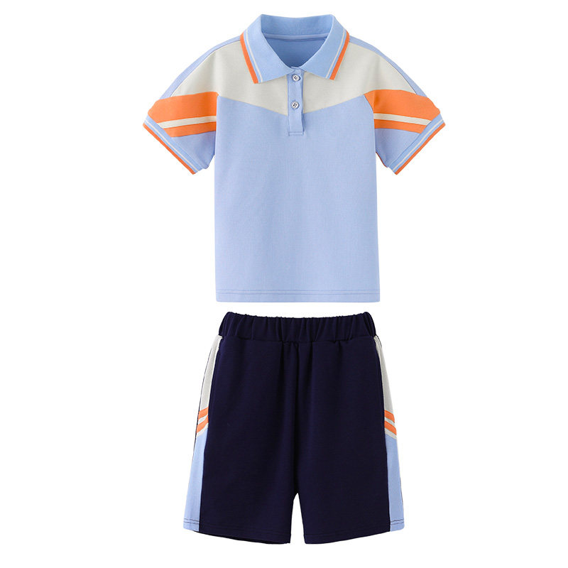 英伦风班服小学生校服夏装短袖两件套装儿童毕业照幼儿园园服夏季