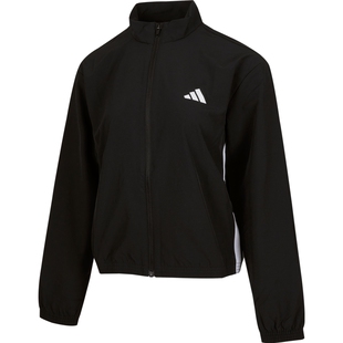 滔搏adidas阿迪达斯女子梭织夹克外套运动健身休闲训练短款JD6539