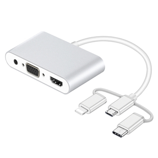 手机连接显示器高清同屏有线通用安卓电视直播竖屏网课投屏音视频