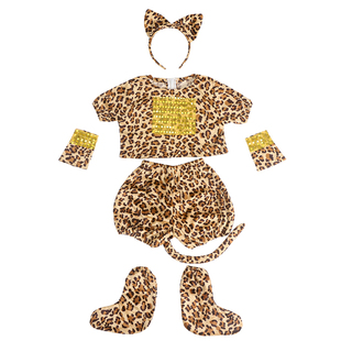 小猫演出服儿童六一动物服装小猫咪幼儿园小猫舞蹈服可爱表演服装