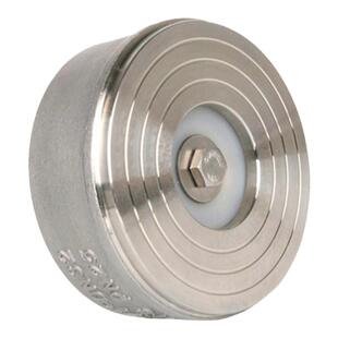 菲文特304不锈钢对夹式软密封止回阀H71W-25P弹簧四氟软密封单向