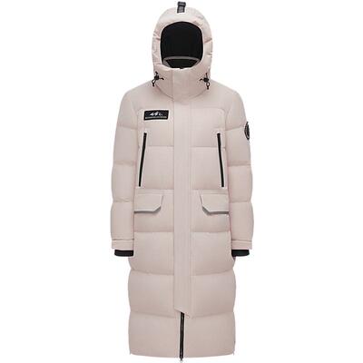 波司登鹅绒长款羽绒服蓄热连帽