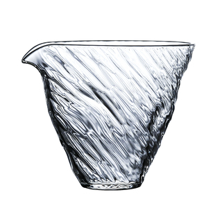 九土公道杯玻璃不起雾公杯透明茶海手抓分茶器加厚耐热茶具壶陶壶