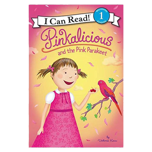 I Can Read: Level 1: Pinkalicious and the Pink Parakeet 粉红控和粉红鹦鹉  纯全英文版正版原著进口原版英语书籍