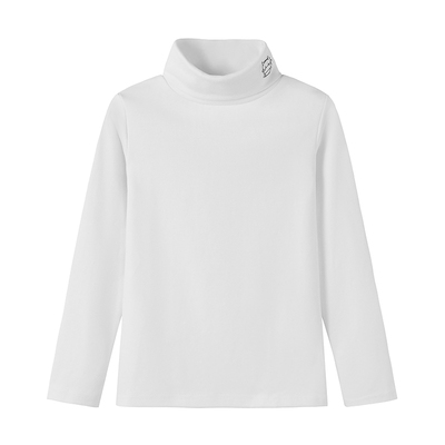 儿童高领打底衫秋冬a类纯棉内搭