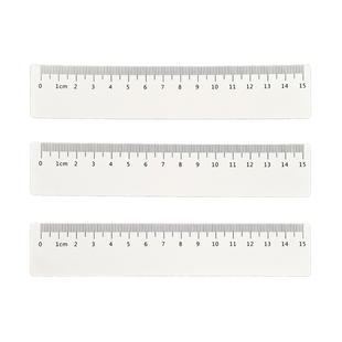 尺子塑料直尺软尺子文具尺侧量工具学生格尺书签压书尺卡通尺子