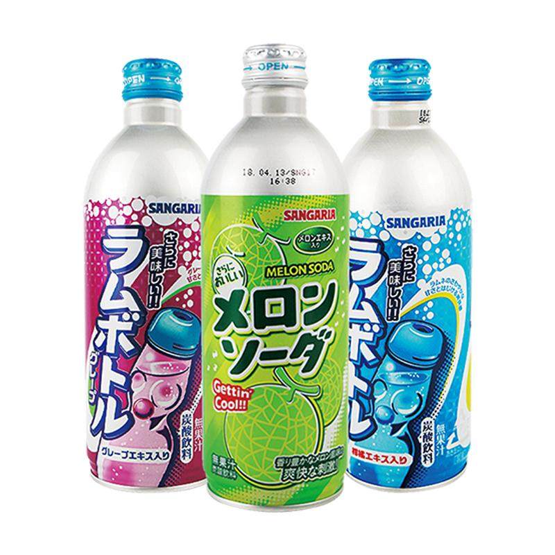 瓶装日本波子汽水碳酸饮料三佳利