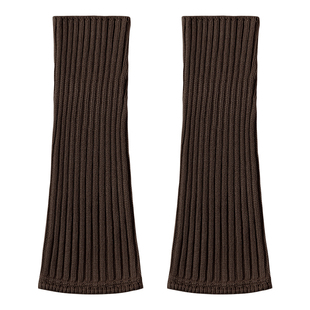 羊毛小腿袜套秋冬季显瘦红色袜子女款中筒加厚保暖护膝腿套堆堆袜