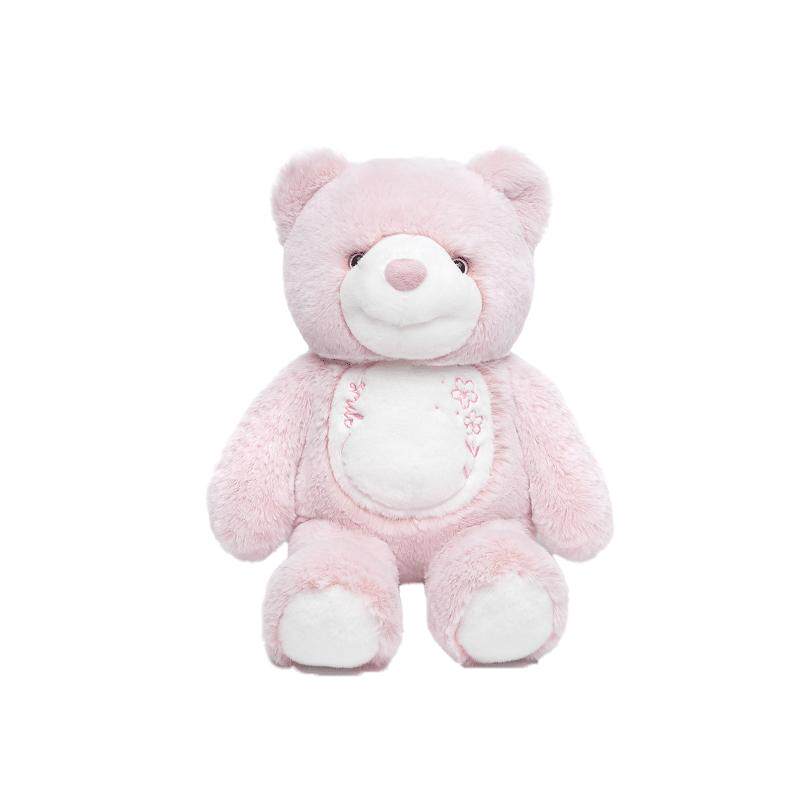 乐言粉红小熊毛绒玩具公仔抱睡玩毛绒/玩偶/公仔/布