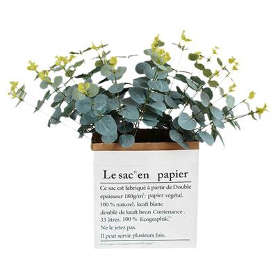 尤加利桌面配花纸袋套装