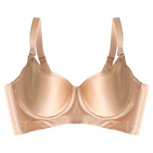 MsKKay光面内衣收副乳防下垂调整型文胸丝缎柔光上身无痕|鎏金