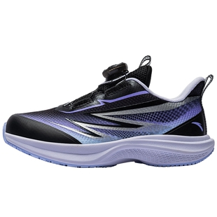 氢跑安踏儿童女小童跑鞋2025冬季新款防滑耐磨轻盈纽扣运动鞋女宝