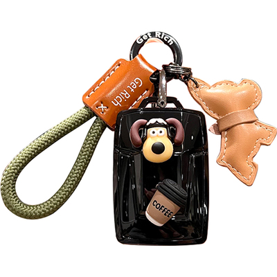 掌门狗高端黑色-坦克车钥匙套