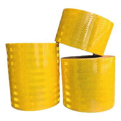 EGP超工程级金黄色反光贴纯色钻石交通反光膜汽车个性装饰反光贴