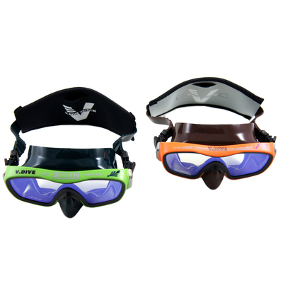 台湾vdive潜水镜面罩护目镜浮潜三宝面镜呼吸管套装 水肺深潜装备