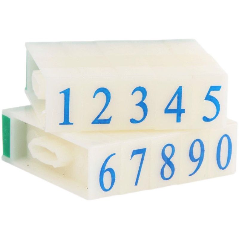 亚信S-3号数字印章符号日期英文字母章药店超市S-4号价格标签印章