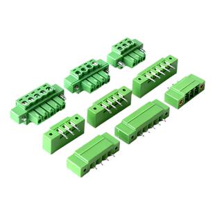 3.81MM插拔式PCB接线端子带耳朵法兰固定2EDG/15EDGKM-3.81端子