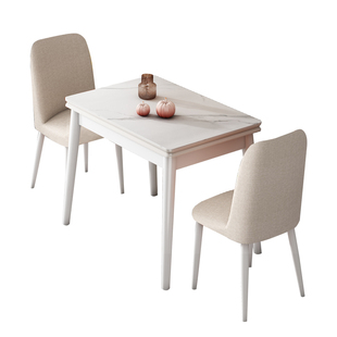 钢化玻璃餐桌家用小户型可折叠式现代简约实木经济型吃饭桌子餐台