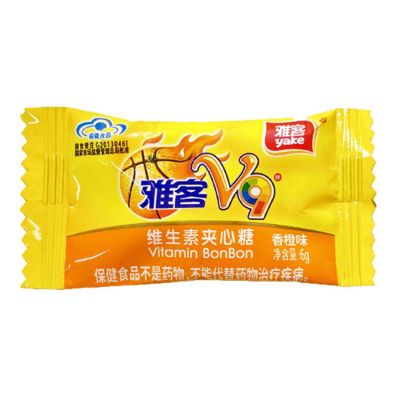 雅客国蓝V9维生素夹心硬糖