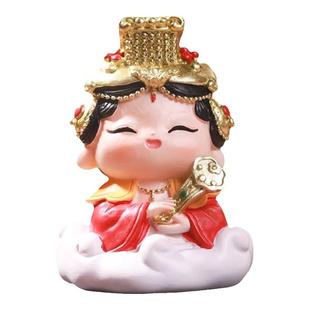 湄洲岛妈祖纪念品福建文创白沙屯妈祖娘娘神像小摆件桌面神龛供奉