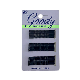 Goody歌妮发夹女黑色一字夹女侧边刘海碎夹百搭固定发卡头饰30个