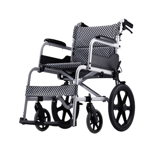 karma康扬轮椅老年人轻便折叠家用铝合金医用老人代步手推四轮车