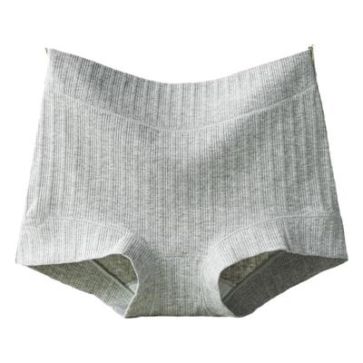 中腰全棉抗菌大码提臀收腹四角裤