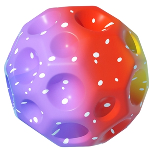 手腕弹力球带绳回力球儿童太空球甩甩球锻炼反应力月球石回弹弹球